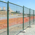 What are temporary fences called?